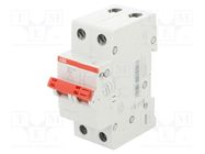 Switch-disconnector; Poles: 2; for DIN rail mounting; 50A; 415VAC ABB