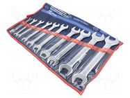 Wrench-set; spanner; 10pcs. KING TONY