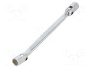 Wrench; socket spanner,with joint; 12mm,14mm; L: 225mm KING TONY