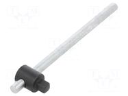 Knob; square; 1/4"; Chrom-vanadium steel; 115mm KING TONY