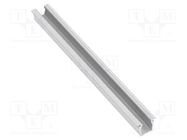 Profiles for LED modules; silver; 1m; GLAX MIKRO; aluminium GTV Poland