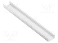 Profiles for LED modules; white; 1m; GLAX MINI; aluminium GTV Poland