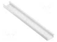 Profiles for LED modules; white; 1m; GLAX MINI; aluminium GTV Poland