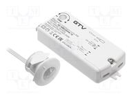 Touchless switch; white; with motion detector; 2m; 110÷240VAC GTV Poland