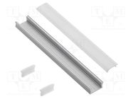 Profiles for LED modules; 1m; GLAX; aluminium; surface; anodized GTV Poland