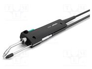 Soldering iron: heating element with solder feeder 