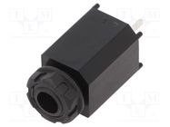 Connector: Jack 6,3mm; socket; female; straight; THT; S1V CLIFF