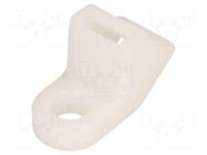 Holder; screw; polyamide,polyamide 6.6; natural; cable ties HELLERMANNTYTON