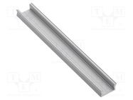 Profiles for LED modules; silver; 1m; GLAX MINI; aluminium GTV Poland