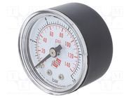 Manometer; 0÷10bar; non-aggressive liquids,inert gases; 40mm PNEUMAT