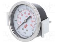 Manometer; 0÷12bar; non-aggressive liquids,inert gases; 63mm PNEUMAT