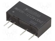 Converter: DC/DC; 1W; Uin: 11.4÷12.6V; Uout: 12VDC; Iout: 83mA; SIP7 