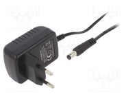 Power supply: switching; mains,plug; 12VDC; 1A; 12W; Plug: EU; 83.3% ESPE