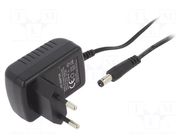 Power supply: switching; mains,plug-in; 12VDC; 1A; 12W; 83.3% ESPE