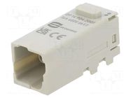 Connector: HDC; module; male; Han-Modular® Domino; PIN: 4; Han E® HARTING