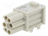 Connector: HDC; module; female; Han-Modular® Domino; PIN: 6; Han D® HARTING