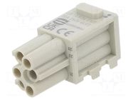 Connector: HDC; module; female; Han-Modular® Domino; PIN: 6; Han D® HARTING