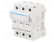 Fuse disconnector; 10x38mm; for DIN rail mounting; 32A; 690V HAGER