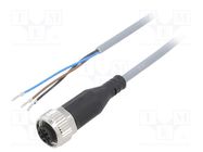 Connection lead; M12; PIN: 3; straight; 5m; plug; 250VAC; 4A; NEBU FESTO