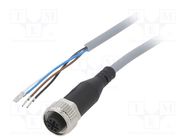 Connection lead; M12; PIN: 4; straight; 5m; plug; 250VAC; 4A; NEBU FESTO