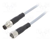 Connection lead; M8; PIN: 3; straight; 2.5m; plug; 60VAC; 3A; NEBU FESTO