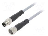 Cable: for sensors/automation; M8; PIN: 3; straight; 5m; plug; 60VDC FESTO