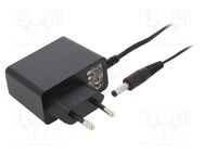 Power supply: switching; mains,plug; 5VDC; 2A; 10W; Plug: EU; 78.7% POS