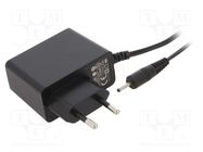 Power supply: switching; mains,plug; 9VDC; 1A; 9W; Plug: EU; 81.34% POS