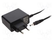 Power supply: switching; mains,plug; 9VDC; 1A; 9W; Plug: EU; 81.34% POS