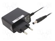 Power supply: switching; mains,plug-in; 12VDC; 1A; 12W; Plug: EU POS