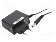 Power supply: switching; mains,plug-in; 12VDC; 1.25A; 15W; Plug: EU POS