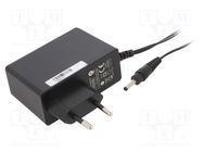 Power supply: switching; mains,plug; 12VDC; 2A; 24W; Plug: EU; 86.2% POS