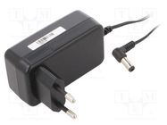 Power supply: switching; mains,plug; 12VDC; 2A; 24W; Plug: EU; 86.2% POS