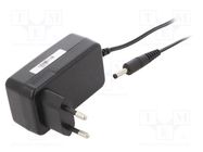 Power supply: switching; mains,plug; 12VDC; 2A; 24W; Plug: EU; 86.2% POS