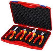 PLIER/CUTTER SET, VDE, 4PC