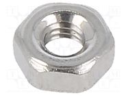 Nut; hexagonal; M2,5; 0.45; A2 stainless steel; H: 2mm; 5mm; DIN 934 KRAFTBERG