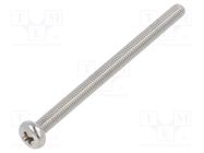 Screw; M3x45; 0.5; Head: cheese head; Phillips; A2 stainless steel KRAFTBERG