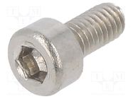 Screw; M3x6; 0.5; Head: cheese head; hex key; HEX 2,5mm; DIN 912 KRAFTBERG