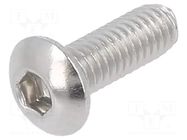 Screw; M3x8; 0.5; Head: button; hex key; HEX 2mm; ISO 7380-1 KRAFTBERG