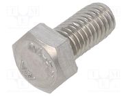 Screw; M5x10; 0.8; Head: hexagonal; A2 stainless steel; DIN 933 KRAFTBERG