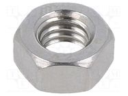 Nut; hexagonal; M6; 1; A2 stainless steel; H: 5mm; 10mm; DIN 934 KRAFTBERG