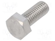 Screw; M8x20; 1.25; Head: hexagonal; A2 stainless steel; DIN 933 KRAFTBERG