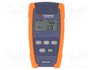 Meter: optical power; LCD; Range: -50÷.27dBm; Meas.accur: ±0.25 dB TEMPO