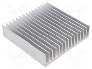 Heatsink: extruded; L: 100mm; W: 100mm; H: 25mm; 1.85K/W; aluminium CARLO GAVAZZI