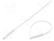 Cable tie; with label; L: 360mm; W: 4.8mm; polyamide; 220N; natural ABB