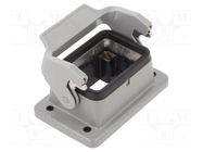 Enclosure: for HDC connectors; Han® B,Rear Fit; size 6B; IP65 HARTING