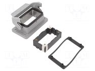 Enclosure for connectors: HDC; size 10B; for panel mounting HARTING