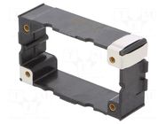 Frame for contact inserts; size 10B; Han® B,Rear Fit; IP65 HARTING