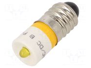 LED lamp; yellow; E10; 12VDC; 12VAC; 3mm; -20÷60°C CML INNOVATIVE TECHNOLOGIES