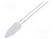 LED; 5mm; blue; 500÷750mcd; 100°; Front: Rocket; 12V; No.of term: 2 